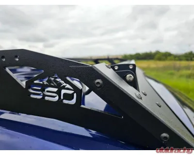 Southern Style Offroad Aluminum Roof Rack with Standard Wind Fairing with 40" Light Bar Cutout Toyota Tacoma 2024+ - SSO-RRA-03-15