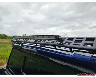 Southern Style Offroad Aluminum Roof Rack with Standard Wind Fairing with 40" Light Bar Cutout Toyota Tacoma 2024+ - SSO-RRA-03-15
