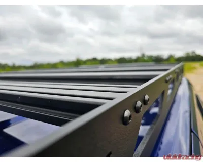 Southern Style Offroad Aluminum Roof Rack with Standard Wind Fairing with 40" Light Bar Cutout Toyota Tacoma 2024+ - SSO-RRA-03-15