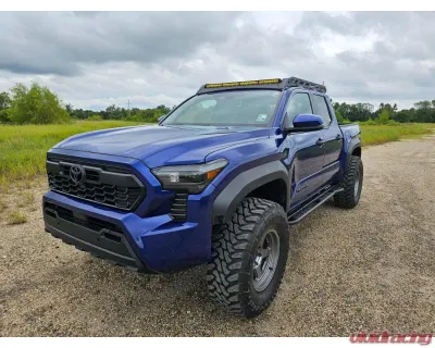 Southern Style Offroad Aluminum Roof Rack with Standard Wind Fairing with 40" Light Bar Cutout Toyota Tacoma 2024+ - SSO-RRA-03-15