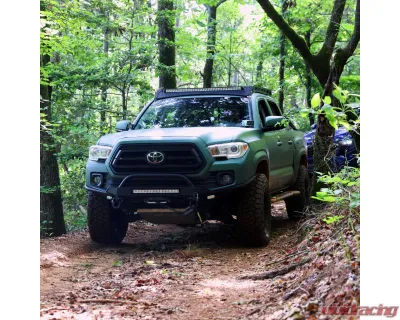 Southern Style Offroad Powdercoated Black Rock Slider Toyota Tacoma Double Cab Short Bed 2005-2023 - SSO-RSD-03-16