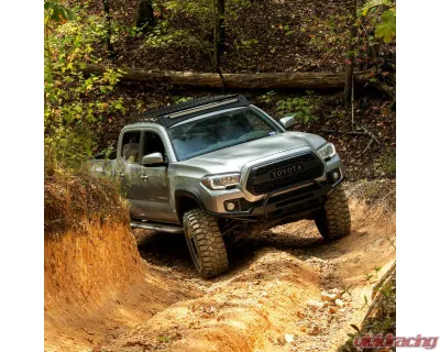Southern Style Offroad Powdercoated Black Rock Slider Toyota Tacoma Double Cab Short Bed 2005-2023 - SSO-RSD-03-16