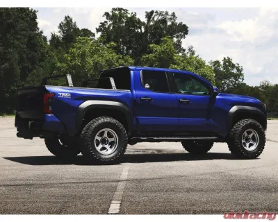 Southern Style Offroad Powdercoated Black Rock Slider Toyota Tacoma Double Cab Short Bed 2024+ - SSO-RSD-03-17