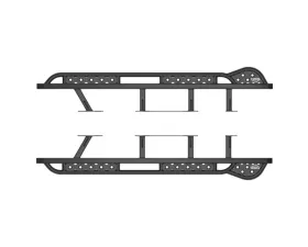 Southern Style Offroad Powdercoated Black Driver Side Rock Slider Toyota Tacoma Double Cab Short Bed 2024+