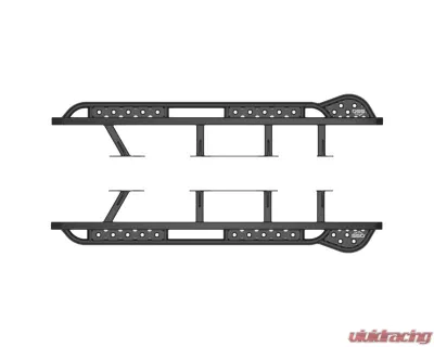 Southern Style Offroad Powdercoated Black Passsenger Side Rock Slider Toyota Tacoma Double Cab Short Bed 2024+ - SSO-RSD-03-19