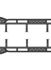 Southern Style Offroad Powdercoated Black Weld-On Rock Sliders Toyota 4Runner | Lexus GX470 2003-2009                                     - SSO-RSD-03-25 - Image 6