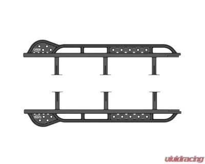 Southern Style Offroad Powdercoated Black Weld-On Rock Sliders Toyota 4Runner | Lexus GX470 2003-2009 - SSO-RSD-03-25