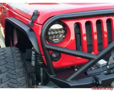 Motobilt Crusher 2 Inch Front Fenders Jeep Wrangler 2007-2018 - MB1075-2