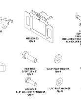 Motobilt License Plate Relocator/Light Mount Jeep Wrangler 1986-2006                                     - MB1134 - Image 2