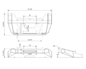Motobilt Tomahawk Frame Chop Front Bumper Jeep Wrangler 2007-2021