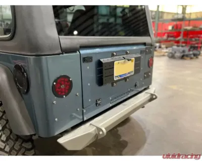 Motobilt Fold Down Aluminum Tailgate for Jeep Wrangler CJ | YJ | TJ | LJ 1976-2006 - MB1168