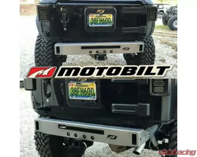 Motobilt Micro Series Rear Bumper w/ Light Mount Jeep Wrangler JK | JKU - MB1039-1039-3