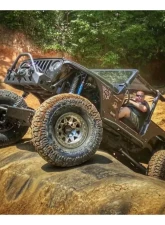 Motobilt Rocker Guards Fits Competition/Stretch Cut Corner Guards w/ Tube Step Jeep Wrangler TJ                                     - MB1054-S-FND - Image 2