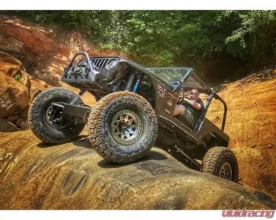 Motobilt Rocker Guards Fits Competition/Stretch Cut Corner Guards w/ Tube Step Jeep Wrangler TJ - MB1054-S-FND