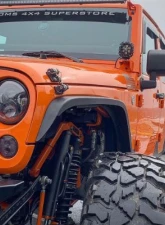 Motobilt Aluminum Crusher 2 Inch Front Fenders Jeep Wrangler 2007-2018                                     - MB1075-2-A - Image 2
