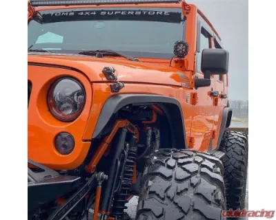 Motobilt Aluminum Crusher 2 Inch Front Fenders Jeep Wrangler 2007-2018 - MB1075-2-A