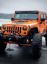 Motobilt Aluminum Crusher 2 Inch Front Fenders Jeep Wrangler 2007-2018                                     - MB1075-2-A - Image 3