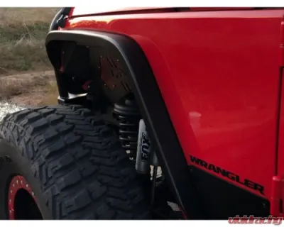 Motobilt Aluminum Crusher 2 Inch Front Fenders Jeep Wrangler 2007-2018 - MB1075-2-A