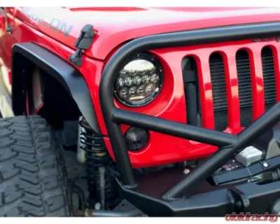Motobilt Aluminum Crusher 2 Inch Front Fenders Jeep Wrangler 2007-2018 - MB1075-2-A