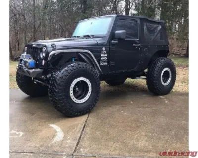 Motobilt Aluminum Crusher 2 Inch Front Fenders Jeep Wrangler 2007-2018 - MB1075-2-A