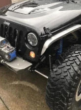 Motobilt Aluminum Crusher 2 Inch Front Fenders Jeep Wrangler 2007-2018                                     - MB1075-2-A - Image 7