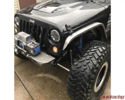 Motobilt Aluminum Crusher 2 Inch Front Fenders Jeep Wrangler 2007-2018 - MB1075-2-A