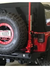 Motobilt Spare Tire Carrier w/ Hi-lift Jack Mount Jeep Wrangler JK | JKU                                     - MB1084-1085 - Image 5