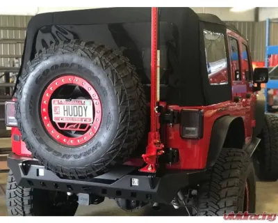 Motobilt Spare Tire Carrier w/ Hi-lift Jack Mount Jeep Wrangler JK | JKU - MB1084-1085