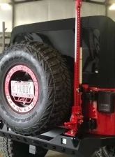 Motobilt 8 Lug Wheel w/ Hi-lift Jack Mount Spare Tire Carrier Jeep Wrangler JK | JKU                                     - MB1084-8LUG-1085 - Image 5