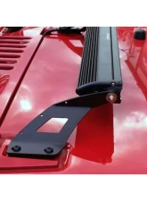 Motobilt 20" LED Single Row Hood Light Mount Kit Jeep Wrangler JK                                     - MB2032-Powder - Image 4
