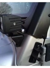 Motobilt A Pillar LED Light Mounts Jeep Wrangler TJ | LJ                                     - MB2033-Powder-2 - Image 3