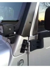 Motobilt A Pillar LED Light Mounts Jeep Wrangler TJ | LJ                                     - MB2033-Powder-2 - Image 5