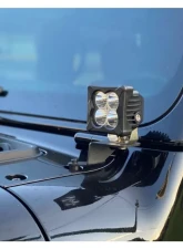 Motobilt A-Pillar Light Mount Kit Jeep Wrangler JL | Jeep Gladiator JT                                     - MB2134-Powder - Image 2