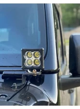 Motobilt A-Pillar Light Mount Kit Jeep Wrangler JL | Jeep Gladiator JT                                     - MB2134-Powder - Image 3