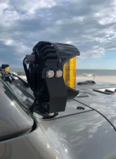 Motobilt A-Pillar Light Mount Kit Jeep Wrangler JL | Jeep Gladiator JT                                     - MB2134-Powder - Image 7