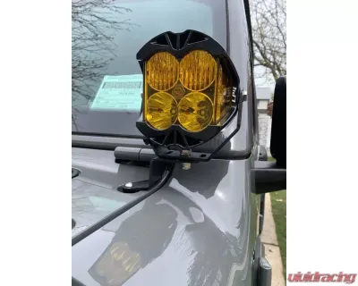 Motobilt A-Pillar Light Mount Kit Stainless Steel Jeep Wrangler JL | Jeep Gladiator JT - MB2134-SS