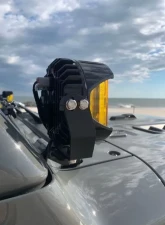 Motobilt A-Pillar Light Mount Kit Stainless Steel Jeep Wrangler JL | Jeep Gladiator JT                                     - MB2134-SS - Image 7