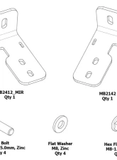 Motobilt Bed Light Mounts Jeep Gladiator JT                                     - MB2142-P - Image 3