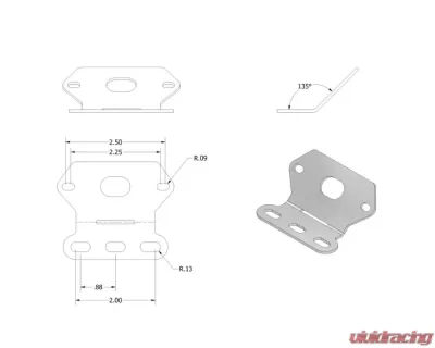 Motobilt Rock Light Universal Bracket - MB2179