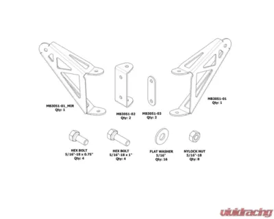 Motobilt Universal Mirror Brackets - MB3051