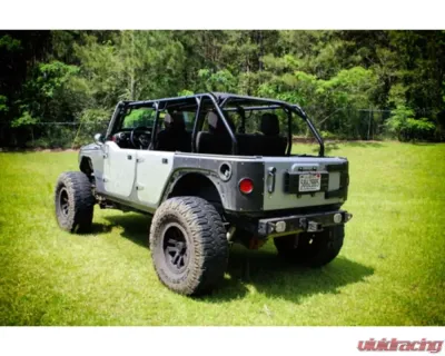 Motobilt Aluminum Rear Half Doors Jeep Wrangler JK - MB3056