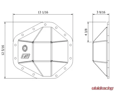 Motobilt 13 Bolt Differential Cover - MB4067