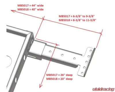 Motobilt Interior Cargo Rack Jeep Wrangler JL | JLU | JK | JKU | Gladiator JT - MB5018