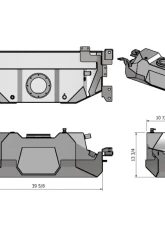 Motobilt Rear Fuel Tank w/ Skid Plate Jeep Wrangler JK | JKU                                     - MB5032-MB5035 - Image 6