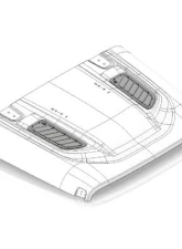 Motobilt Hood Vent Kit for Jeep Rubicon JL|JLU|JT                                     - MB5536 - Image 3