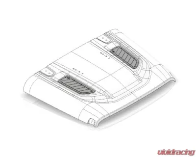 Motobilt Hood Vent Kit for Jeep Rubicon JL|JLU|JT - MB5536