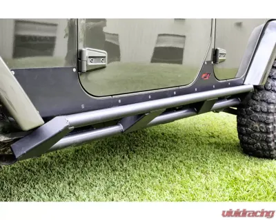 Motobilt Frame Mounted Rocker Guards for Jeep JKU 4 Door - MB1158-JKU