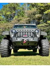 Motobilt Crusher HD Front Bumper for Jeep JK/JKU with BullBar and Skidplate                                     - MB1209-MB1210-MB1203 - Image 4