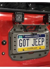 Motobilt Aluminum Rear LED Light Bracket for MB1077 Fits Jeep JL                                     - MB2129-A - Image 2