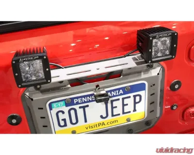 Motobilt Aluminum Rear LED Light Bracket for MB1077 Fits Jeep JL - MB2129-A